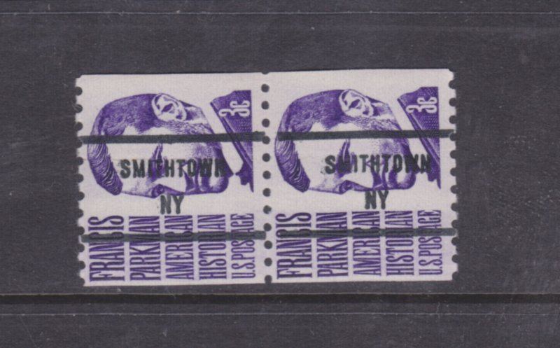 MNH US Bureau Precancels: NY; Smithtown #1297–81 3¢ Prom. Amer. Gap Pair