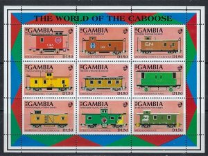 Gambia 1116 MNH 1991 Cabooses (ak4243)