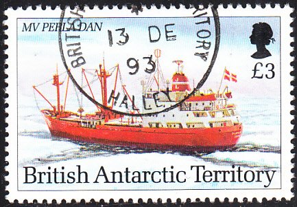 British Antarctic Territory 1993 used Sc #212 3pd MV Perla Dan Research Ships