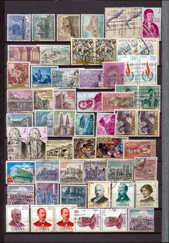 SPAIN Early/Mid Used Collection (Aprx 300 Items) (Igm 1222