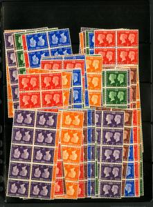 Great Britain Stamps #252-7 NH Lot of 80x Sets All NH