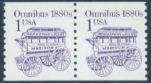 2225a Omnibus F-VF MNH coil pair (untagged)