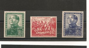 germany ddr sc#82-#84 vf+ og nh chairmen mao great looking key set high catalo 