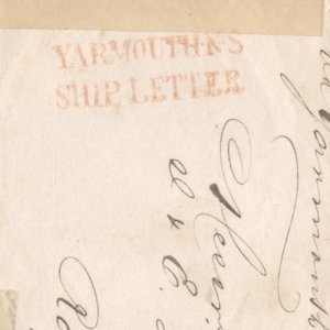 ?PURERTO RICO to YARMOUTH NS **SHIP LETTER** 4 strikes known SFL Canada PB