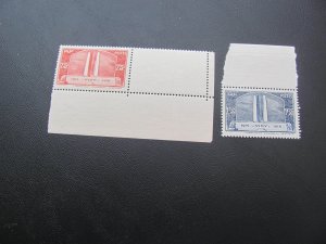 FRANCE 1936 MNH  SC 311-312 VIMEY RIDGE XF  $67 (100)