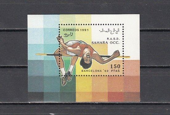 Sahara, 1991 Cinderella issue. Barcelona Olympics s/sheet. ^