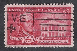 United States #1086 3¢ Alexander Hamilton (1957). Used