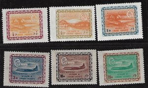 SAUDI ARABIA 1963 4 DAM GAS AIRMAIL LARGE FORMAT COMPLETE SETS SG 487 492 NH