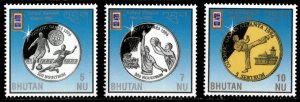 Bhutan 1996 - Atlanta Olympics - Set of 3 Stamps - Scott #1125-7 - MNH