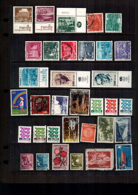 Israel  34  diff used and mint lot collection