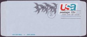 UC44 Birds in Flight uncacheted FDC