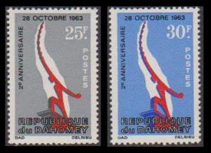 Dahomey 2nd Anniversary of 28th October Revolution 2v SG#234-235 SC#209-210