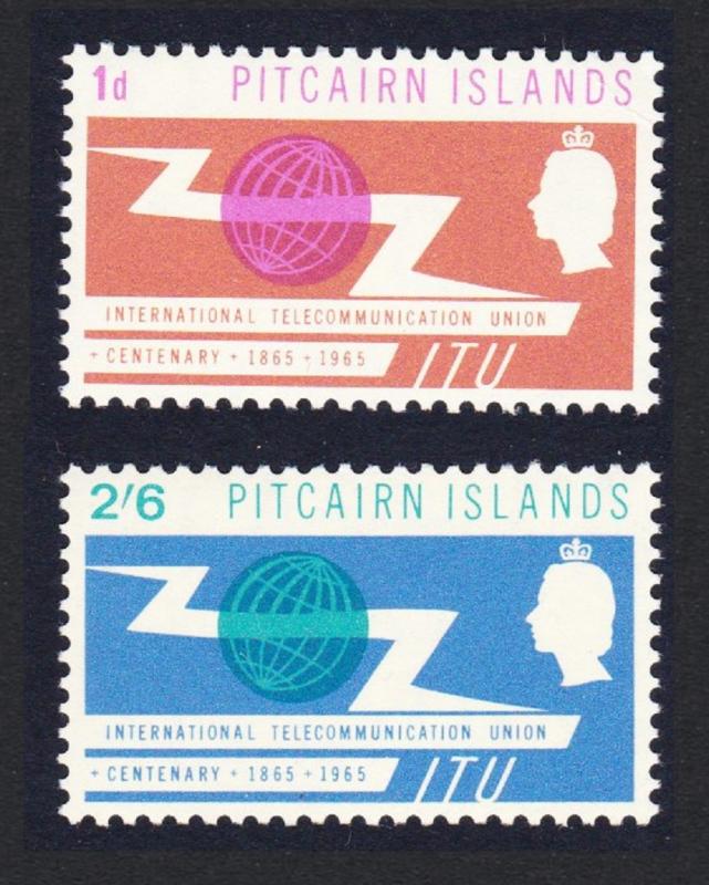 Pitcairn Centenary of ITU 2v MH SG#49-50 SC#52-53 CV£2.5