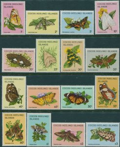 Cocos Islands 1982 SG84-99 Butterflies set MNH
