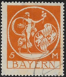 Germany: Bavaria #252 Used Stamp - Genius