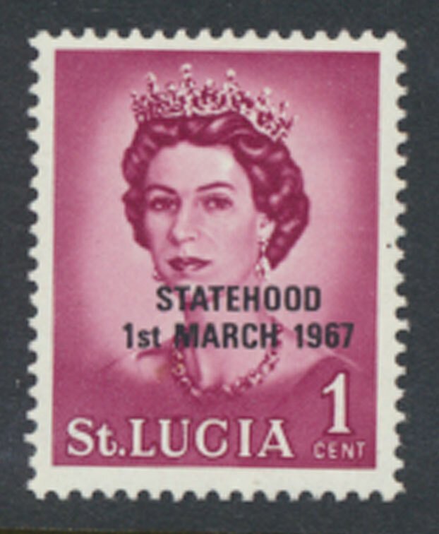 St Lucia SG  Footnote (B)  1967 Statehood not issued by PO  see details scans 