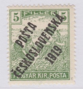 1919 Czechoslovakia Optd 5f MNH** Stamp A30P8F41161-