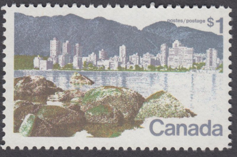Canada- #600 - $1 Vancouver Landscape, Perf. 11 - MNH
