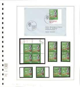 Germany #1953 VFU + MNH stamps & FDC  Sepp Herberger football coach soccer