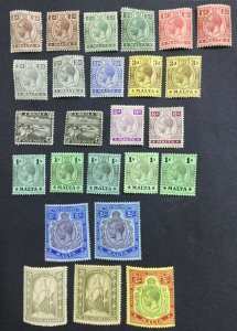 MOMEN: MALTA SG #69-88 SHADES MINT OG H LOT #60233