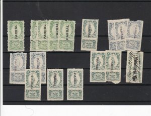 Mexico 1911-12 Revenues Mint Never Hinged + Used Overprints Stamps ref R 17887