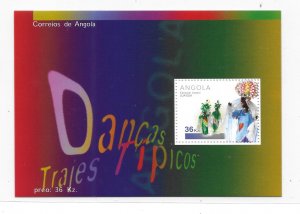 Angola 2001 Traditional Dances and Costumes S/S Sc 1203 MNH C2