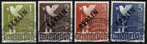 GERMANY BERLIN 1949 2pf-5m FULL SET USED (VFU) SG B1-B20 Wmk.230 P.14 SUPERB