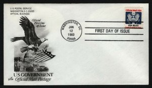 #O133 $5 Official Mail, Art Craft-Hand Cancel FDC **ANY 5=FREE SHIPPING**