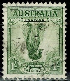 Australia 1937; Sc. # 175a; Used Perf. 13 1/2 x 14 Single Stamp