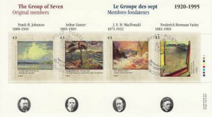 Canada 1995 Group of Seven Souvenir Sheet, #1560 Used