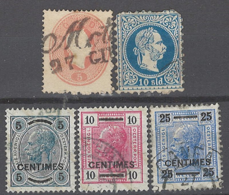 COLLECTION LOT # 1985 AUSTRIA 5 STAMPS 1861+ CV+ $41