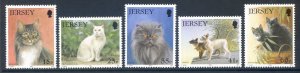 Jersey 1994 Cat Club Set SG650/654 Unmounted Mint 