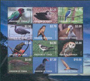 Tonga 2012 SG1636 Birds MS MNH