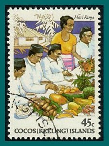 Cocos 1984 Malay Culture 1, 45c used  #108,SG108