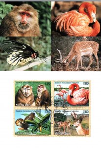UN Geneva 321a Animals U/A FDC Maxi Card