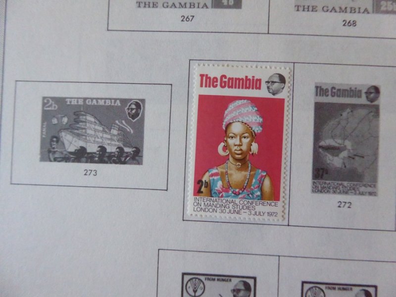 Gambia 1869-1985 Stamp Collection on Scott Specialty Stamp Album Pages