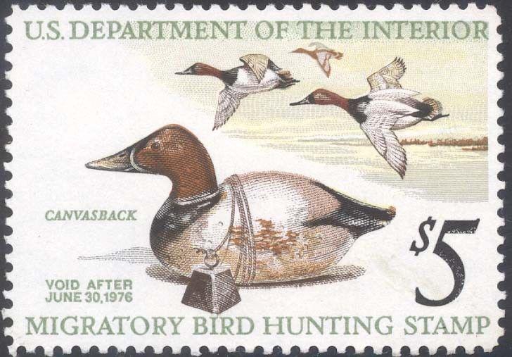 RW42, Canvasback DUCK STAMP VF OG NH - Stuart Katz