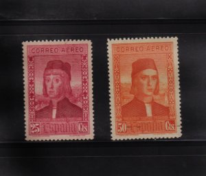 SPAIN - 1930 AIR POST STAMPS SCOTT#C36-C37 2V MINT NH