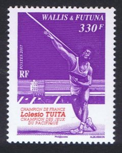 Wallis and Futuna Lolesia Tuita - French Javelin Champion 2007 MNH SG#916