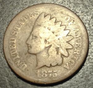 1875 Indian Head Cent  #B13