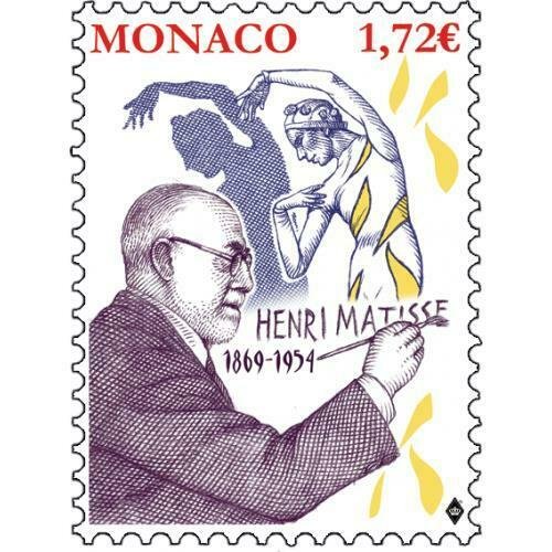 MONACO / 2019 - 150TH ANNI. OF THE BIRTH OF HENRI MATISSE (Art, Paint), MNH