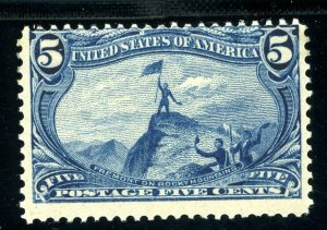 USAstamps Unused FVF US 1898 Trans-Mississippi Fremont Scott 288 OG MNH