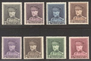 BELGIUM #229-36 Mint NH - 1931 Albert Set