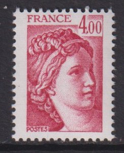 France  #1670  MNH  1981   Sabine  4fr