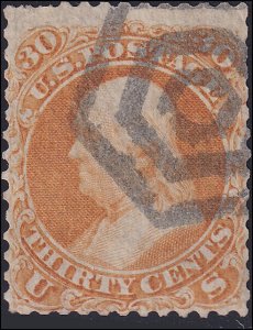 US Scott 71 • 2025 Crowe Cert • F • Used • NYFM Fancy Cancel • SCV $250+