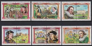 Tuvalu Vaitupu 1984 British Monarchs 17-22 MNH