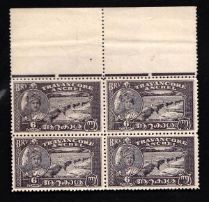 India Scott 43d Travancore Mint never hinged.