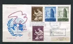 VATICAN; 1965 early fine used FDC First Day Cover finely cancelled