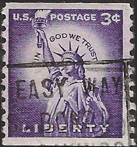 # 1057l DRY PRINT SMALL HOLES USED STATUE OF LIBERTY