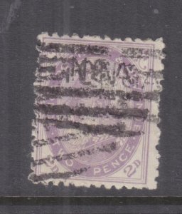 TONGA, 1887 perf. 12 x 11 1/2, 2d. Pale Violet, used, heavy hinged.